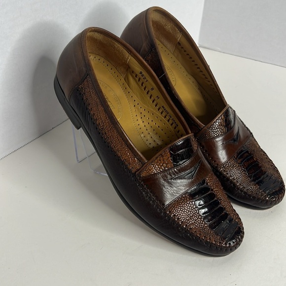 Maus & Hoffman Ostrich  Penny Loafers Handcrafted in Spain